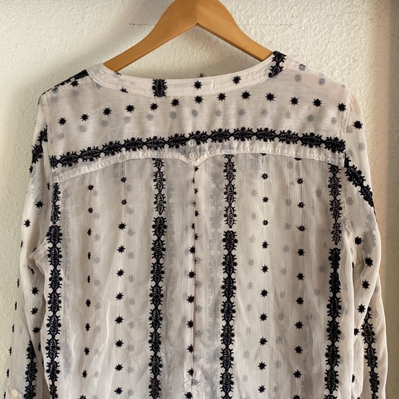 Sheer black and cream top - Picture 4 of 6